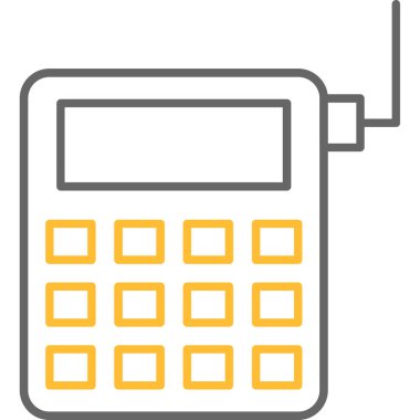 Web Kullanımı için Telefon Simgesi, Vektör İllüstrasyonu