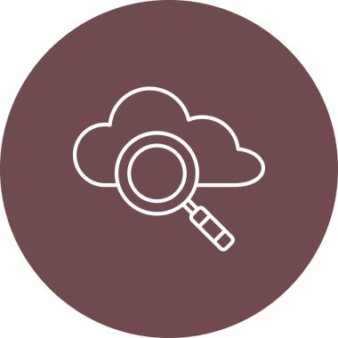 Web Kullanımı için bulut Simgesi, Vektör İllüstrasyonu