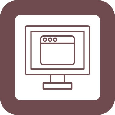 Web Kullanımı için Web Simgesi, Vektör İllüstrasyonu