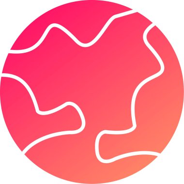 Web Kullanımı için Dünya Simgesi, Vektör İllüstrasyonu