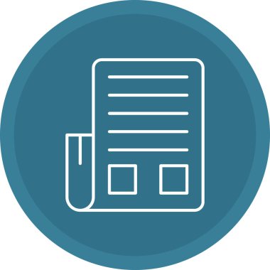 Web Kullanımı için Haber Simgesi, Vektör İllüstrasyonu