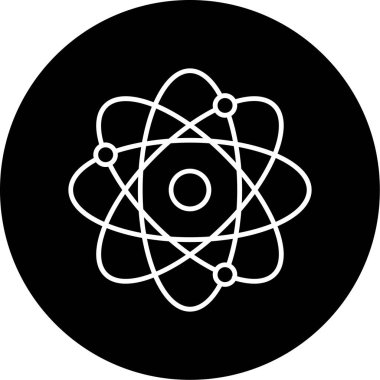 Web Kullanımı için atom Simgesi, Vektör İllüstrasyonu