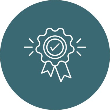 Web Kullanımı için Garanti Simgesi, Vektör İllüstrasyonu