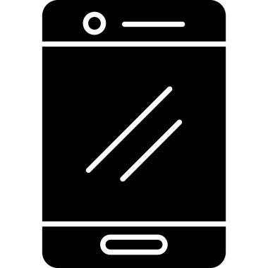 Web Kullanımı için Akıllı Telefon Simgesi, Vektör İllüstrasyonu