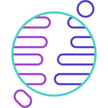 Web Kullanımı için Uranüs Simgesi, Vektör İllüstrasyonu