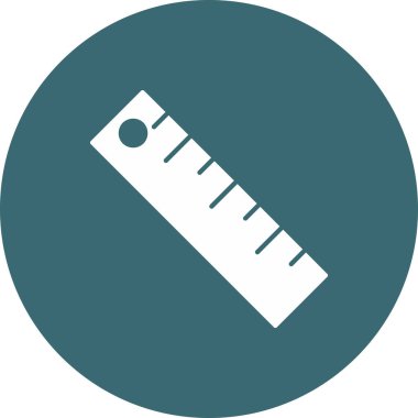 Web Kullanımı için Cetvel Simgesi, Vektör İllüstrasyonu