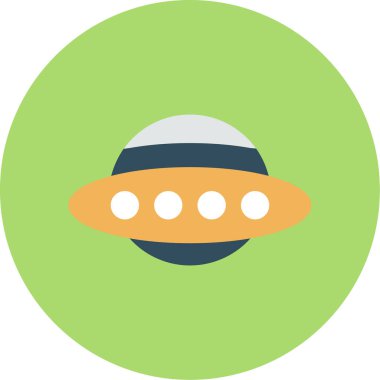 Web Kullanımı için Ufo Simgesi, Vektör İllüstrasyonu