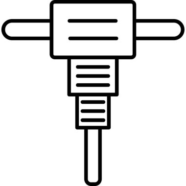 Jackhammer.svg Simgesi, Web Kullanımı için Vektör İllüstrasyonu