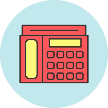 Web kullanımı için Aktarım Telefonu Simgesi, Vektör İllüstrasyonu