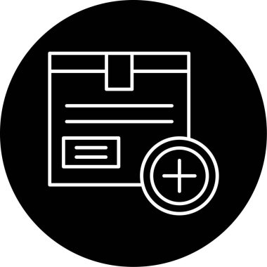 Web Kullanımı için Kutu Simgesi, Vektör İllüstrasyonu