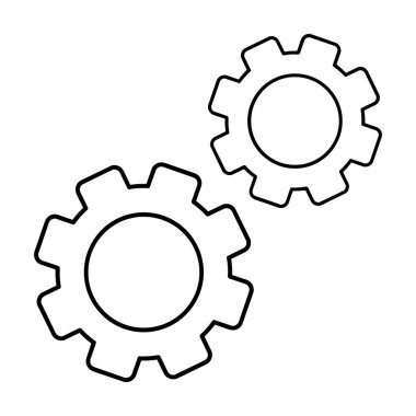 Ayarlar. svg Simgesi, Web Kullanımı için Vektör İllüstrasyonu