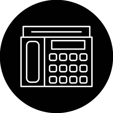 Web kullanımı için Aktarım Telefonu Simgesi, Vektör İllüstrasyonu