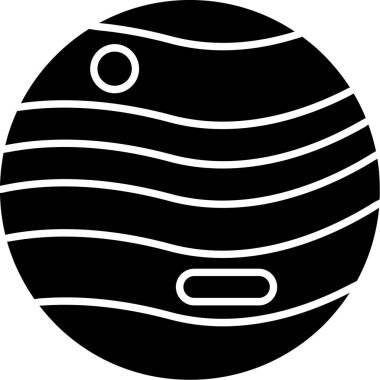 Jüpiter Simgesi, Web Kullanımı için Vektör İllüstrasyonu