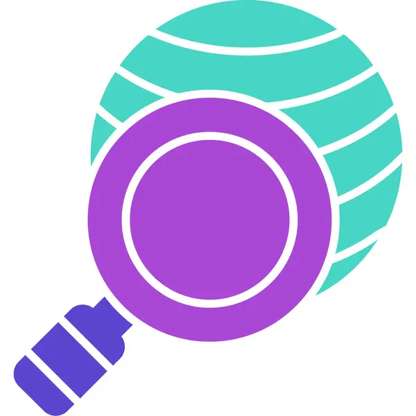 Web Kullanımı için Araştırma Simgesi, Vektör İllüstrasyonu