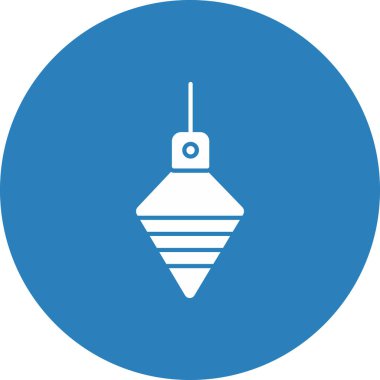 Plumb Bob Simgesi, Web Kullanımı için Vektör İllüstrasyonu