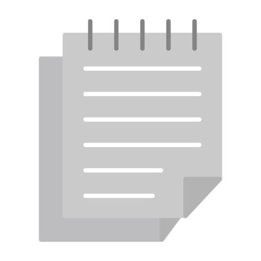 Web Kullanımı için Notlar Simgesi, Vektör İllüstrasyonu