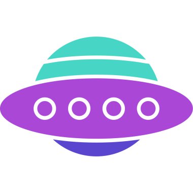 Web Kullanımı için Ufo Simgesi, Vektör İllüstrasyonu