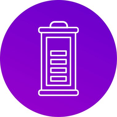 Web kullanımı için Pil Simgesi, Vektör İllüstrasyonu