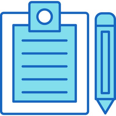 Web Kullanımı için Kontrol Listesi Simgesi, Vektör İllüstrasyonu