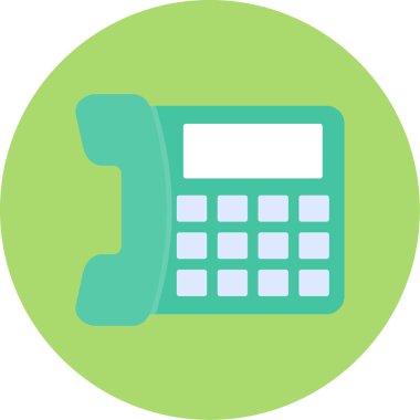 Web Kullanımı için Telefon Simgesi, Vektör İllüstrasyonu