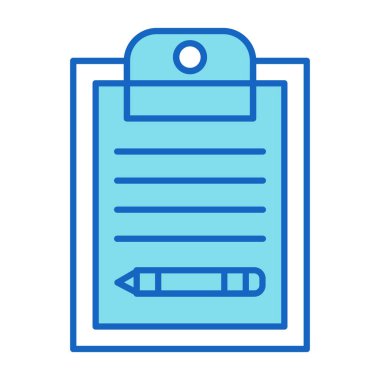 Web Kullanımı için Not Defteri Simgesi, Vektör İllüstrasyonu