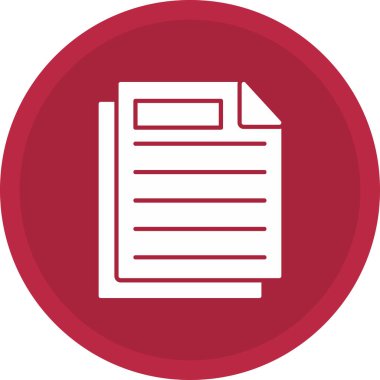 Web Kullanımı için Belge Simgesi, Vektör İllüstrasyonu