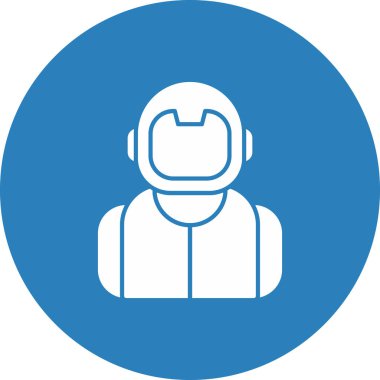 Astronot Simgesi, Web Kullanımı için Vektör İllüstrasyonu