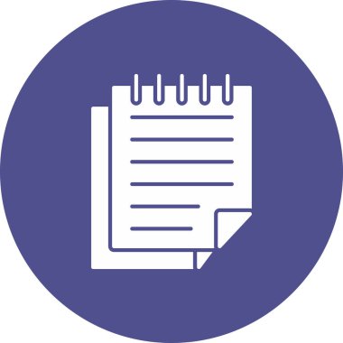 Web Kullanımı için Notlar Simgesi, Vektör İllüstrasyonu