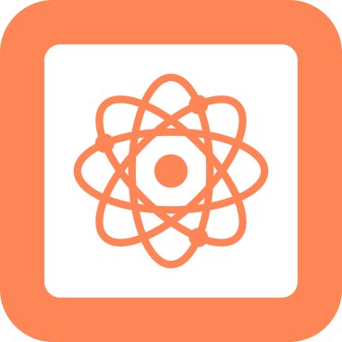 Web Kullanımı için atom Simgesi, Vektör İllüstrasyonu