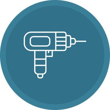 Web Kullanımı için Sondaj Makinesi Simgesi, Vektör İllüstrasyonu