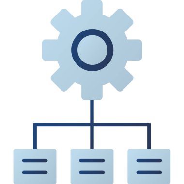 Web Kullanımı için Hiyerarşi Simgesi, Vektör İllüstrasyonu