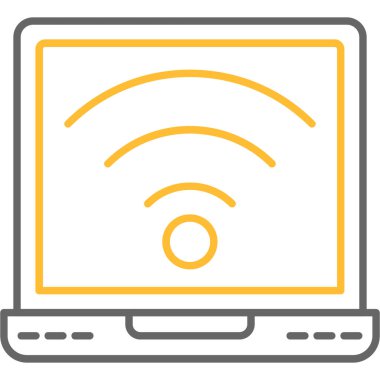 Web Kullanımı için Wifi Simgesi, Vektör İllüstrasyonu