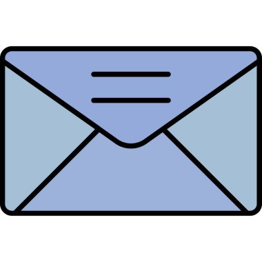 Web Kullanımı için E- posta Simgesi, Vektör İllüstrasyonu