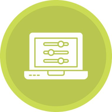 Web Kullanımı için Ayarlar Simgesi, Vektör İllüstrasyonu