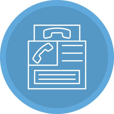 Web Kullanımı için Telefon kulübesi Simgesi, Vektör İllüstrasyonu