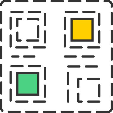 Qr Kod Simgesi, Web Kullanımı için Vektör Resimleri