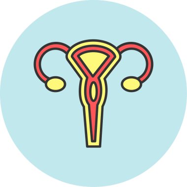 Web kullanımı için Rahim Simgesi, Vektör İllüstrasyonu