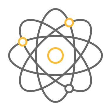 Web Kullanımı için atom Simgesi, Vektör İllüstrasyonu