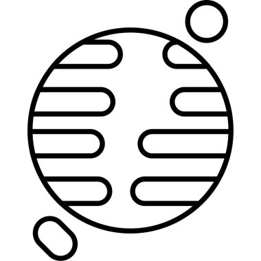 Uranus.svg Simgesi, Web Kullanımı için Vektör İllüstrasyonu