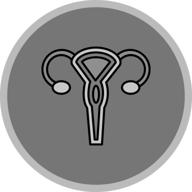 Web kullanımı için Rahim Simgesi, Vektör İllüstrasyonu