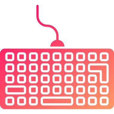 Web Kullanımı için Klavye Simgesi, Vektör İllüstrasyonu