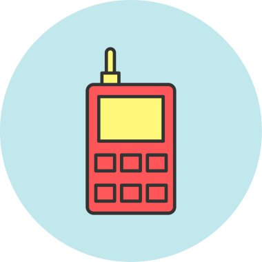 Web Kullanımı için Telefon Simgesi, Vektör İllüstrasyonu