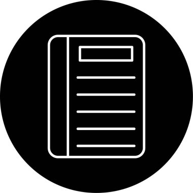 Web Kullanımı için Kitap Simgesi, Vektör İllüstrasyonu