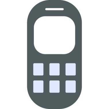 Web Kullanımı için Eski Telefon Simgesi, Vektör İllüstrasyonu