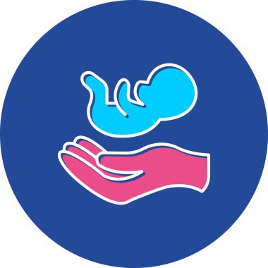 Web Kullanımı için Doğum Simgesi, Vektör İllüstrasyonu