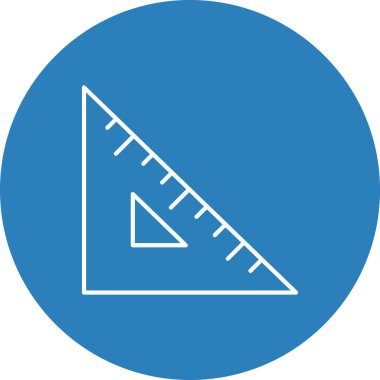 Web Kullanımı için Cetvel Simgesi, Vektör İllüstrasyonu