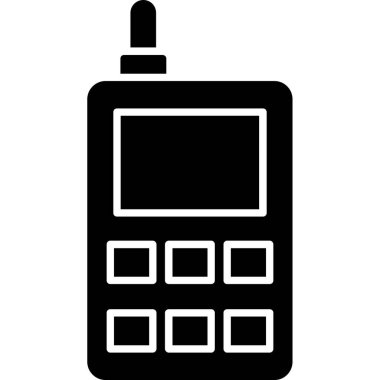 Web Kullanımı için Telefon Simgesi, Vektör İllüstrasyonu