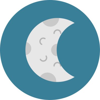 Yarım Ay Simgesi, Web Kullanımı için Vektör İllüstrasyonu