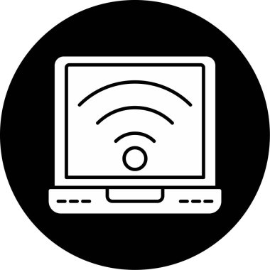 Web Kullanımı için Wifi Simgesi, Vektör İllüstrasyonu