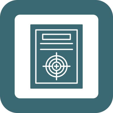 Web Kullanımı için Not Simgesi, Vektör İllüstrasyonu